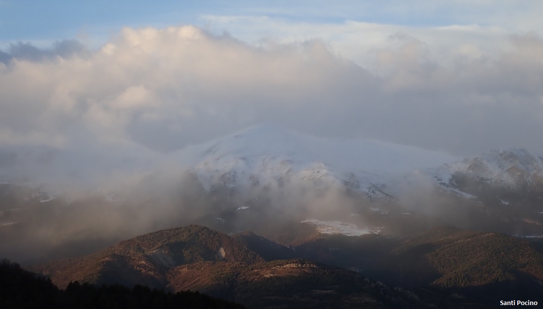 Núvol de torb al Prepirineu oriental