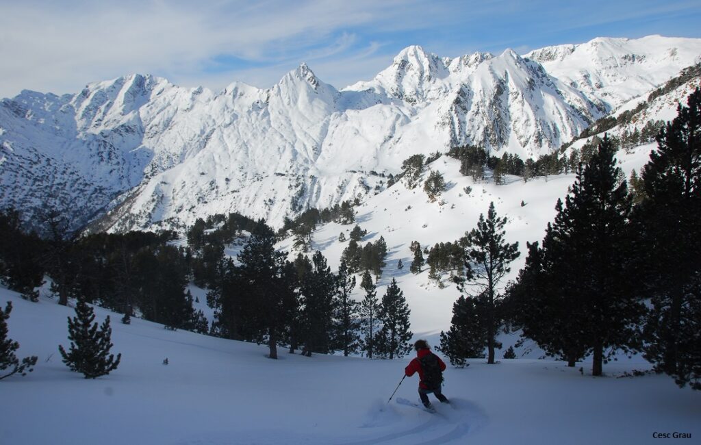 Fent esquí de muntanya a la Vall de Tavascan. Francesc Grau